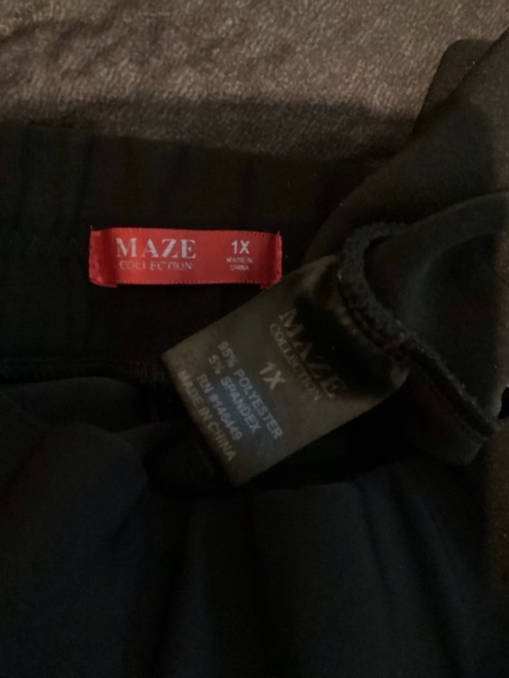 Maze pull on ankle cropped black pant Woman’s size 1X - Picture 16 of 16